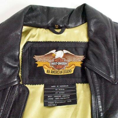 Ladies Harley Davidson Lined Leather Jacket