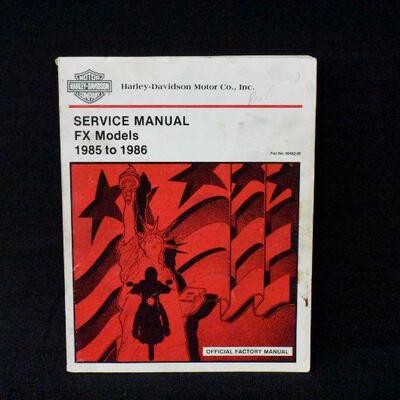 '85-'86 Harley Davidson FX Models Service Manual
