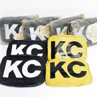 6 Pairs Vintage 6" x 9" KC Light Covers