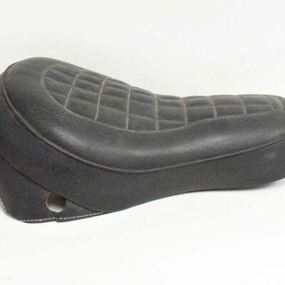 Vintage Checkered Motorcycle Seat