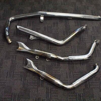 4 Motorcycle Mufflers - Fishtail & More