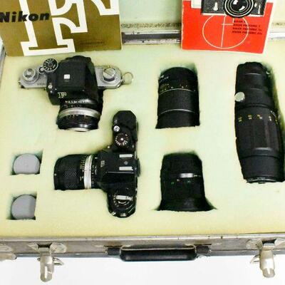 Various Camera Equipment in Hard Case