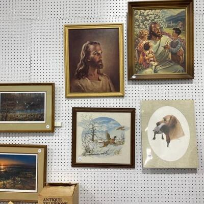 Religious Art, Wildlife Needlepoint, Print ready for framing
