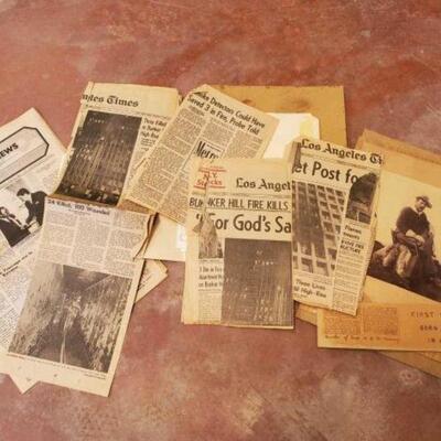 #2782 • Newspaper Clippings And Antique Photographs

