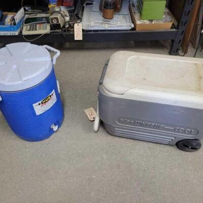 #3526 • Two Coolers: Brands Include Igloo And Hub Has It. 