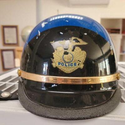 #2844 â€¢ Vintage Police Helmet 