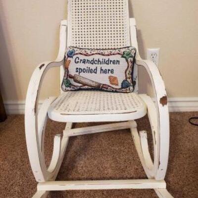 #1714 • Kids Rocking Chair and Pillow