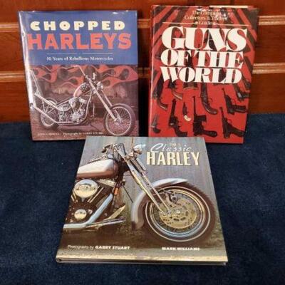 #1546 • 2 Harley-Davidson Books And Gun Collector Book
