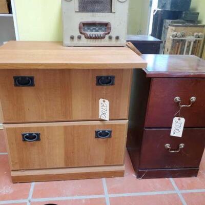 #2760 • 2 Filing Cabinet: Measures Approx 30