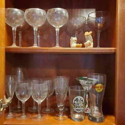 #1570 • Glassware and Salt & Pepper Shakers