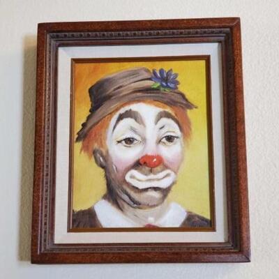 #1320 â€¢ Clown Painting Measures Approx: 11.5"Ã—14"