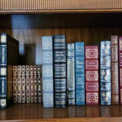 #2418 â€¢ 24 Books Includes Leatherbound Easton Press, Les Miserables, The Tree Of Culture, And More