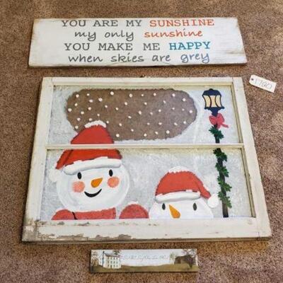#1720 • Wall Art Includes 2 Quotes and Christmas Wall Art