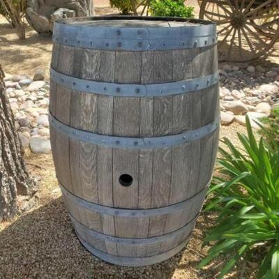 #1024 â€¢ Wine Barrel Measures Approx: 25"Ã—36". 
