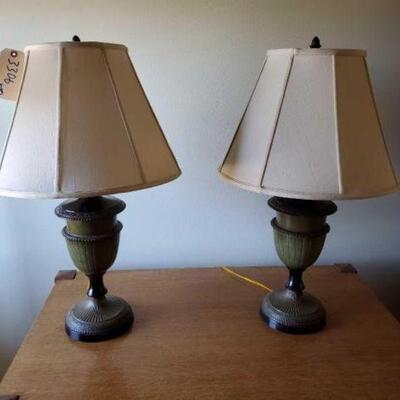 #3306 • 2 Lamps: Both Measure Approx: 18