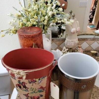 #1850 â€¢ Decor, Trashcans, Tissue Cover, And More