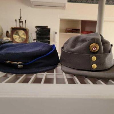 #2846 â€¢ 2 Vintage Military Hats 