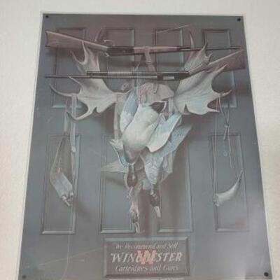 #1124 â€¢ Winchester Tin Poster Measures Approx: 23"Ã—28"