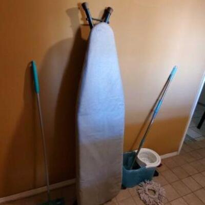 #2751 • Spin Mop, Ironing Board, and Swiffer
