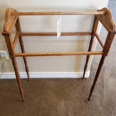 #1234 â€¢ Quilt Rack Measures Approx 26"x12"x33". 