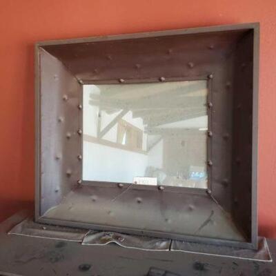 #2922 • Metal Framed Mirrors  Measures Approx: 43