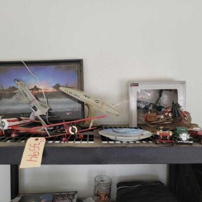 #3594 â€¢ Model Airplanes, Cars, Wall Art, And : Model Airplanes, Cars, Wall Art, And Decorations.
