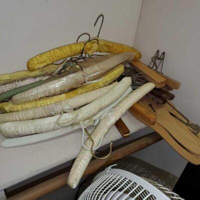 #2626 â€¢ Wooden, Cloth, and Wire Clothes Hangers
