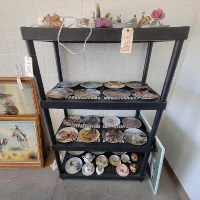 #3588 â€¢ Figurines, Art, And Decortative Plates Of Tigers And More. 