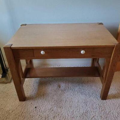 #3304 • Wooden Desk Measures Approx: 42.5