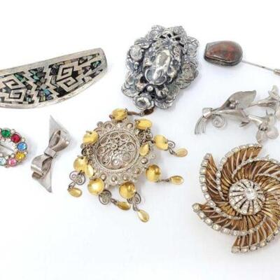 2042	

Sterling Silver Hair Clips and Pins
Includes Hair Clip with Abalone