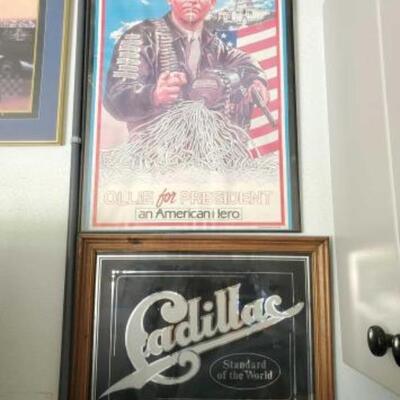 #1120 â€¢ Ollie for President & Cadillac Framed Artworks 