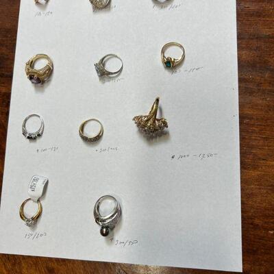 Assorted Gold Rings - Diamond Rings - Sapphire Rings
