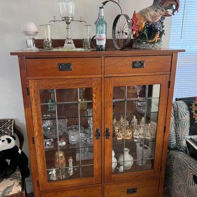 hutch, absence, ivory chess set, faberge glass