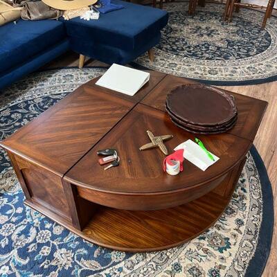 coffe table with desk pull outs
