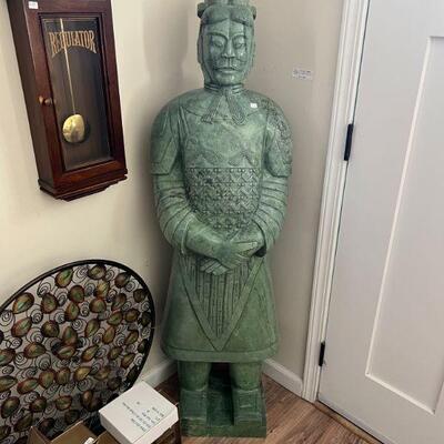 jade terra cotta solder ~5 feet tall from China