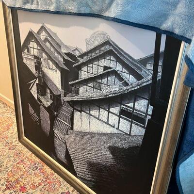 Large 5'x5' Chinese Painting