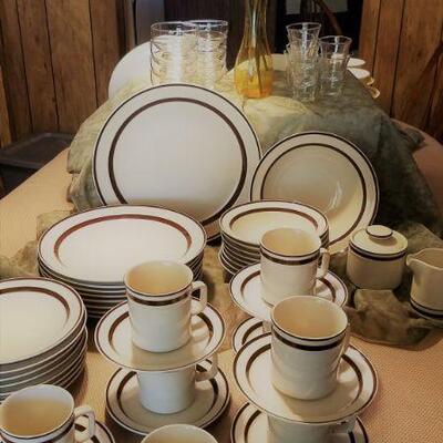 Vintage Oxford Ironstone China. Mint Condition. Complete Set.