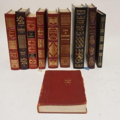 1260	10 LEATHER COVERED BOOKS, 8 ARE EASTON PRESS
