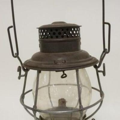 1137	ADLAKE RELIABLE RAILROAD LANTERN, ADAMS AND WESTLAKE CO., APPROXIMATELY 11 IN HIGH
