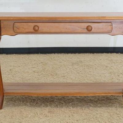 1294	CONSOLE TABLE W/DRAWER & LOWER SHELF, 56 IN X 19 1/4 IN X 29 IN HIGH
