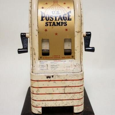 1206	US POSTAGE STAMP VENDING MACHINE, 8 3/4 IN WIDE X 14 3/4 IN HIGH
