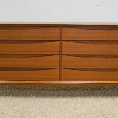 1049	DANISH MODERN 8 DRAWER CHEST OF DRAWERS, GEORGE TANIER SELECTION SIBAST MOBLER ARNE VODDER, APPROXIMATELY 78 IN X 20 IN X 32 IN...