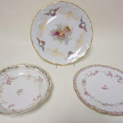 1228	3 PIECES LIMOGES CHINA, PLATE W/CHERUBS IS 11 IN
