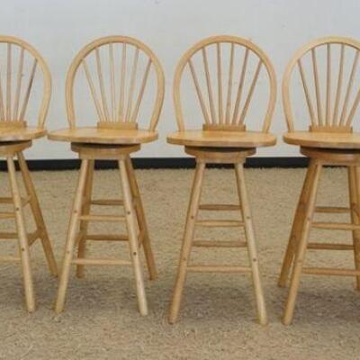 1324	SET OF 6 SWIVEL BAR CHAIRS, 46 IN HIGH
