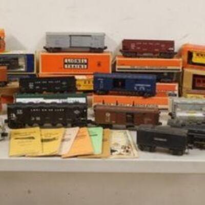 1284	LARGE LOT OF LIONEL TRAINS, ETC, SOME W/BOXES, AS FOUND
