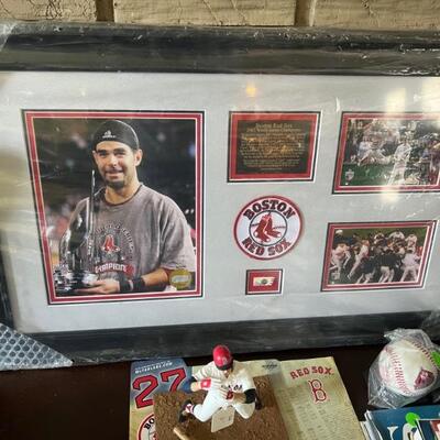 Rare Framed 2007 World Series 
Boston Red Sox
Piece of playoff game ball
$500 Reserved price $375
