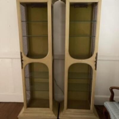 FRENCH LIGHTED DISPLAY CABINETS 