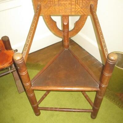 Mid Century Swedish Monk Chair  