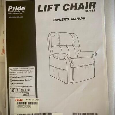 Two matching Pride lift chairs