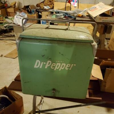 Vintage Dr Pepper cooler